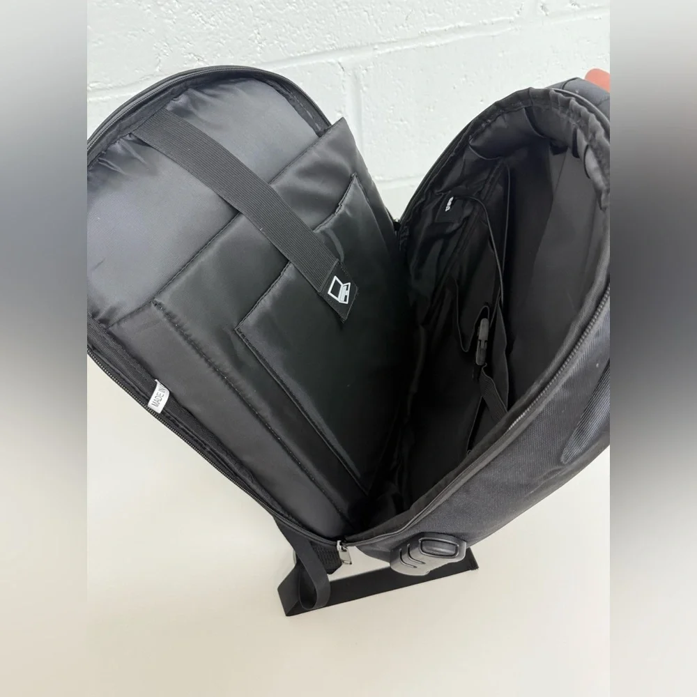 Hard shell Glossy Black Gaming‎ Laptop Backpack